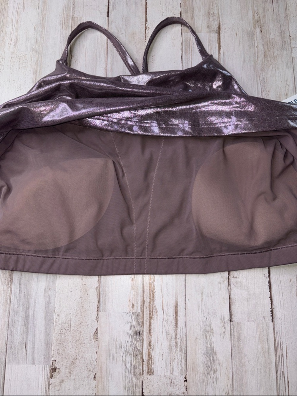 Old Navy Active Powersoft Metallic Cami Tank Top Size 3X NWT - Picture 7 of 13